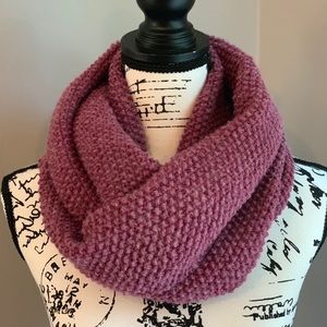 Dark Rose Heather Infinity Scarf